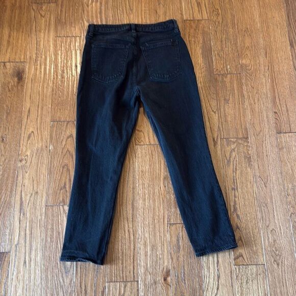 Abercrombie & Fitch the high rise skinny curvy black wash jeans 6 short - Picture 10 of 11